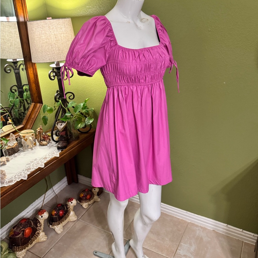 TCEC Vibrant Pink Gathered Dress - Picture 16 of 17